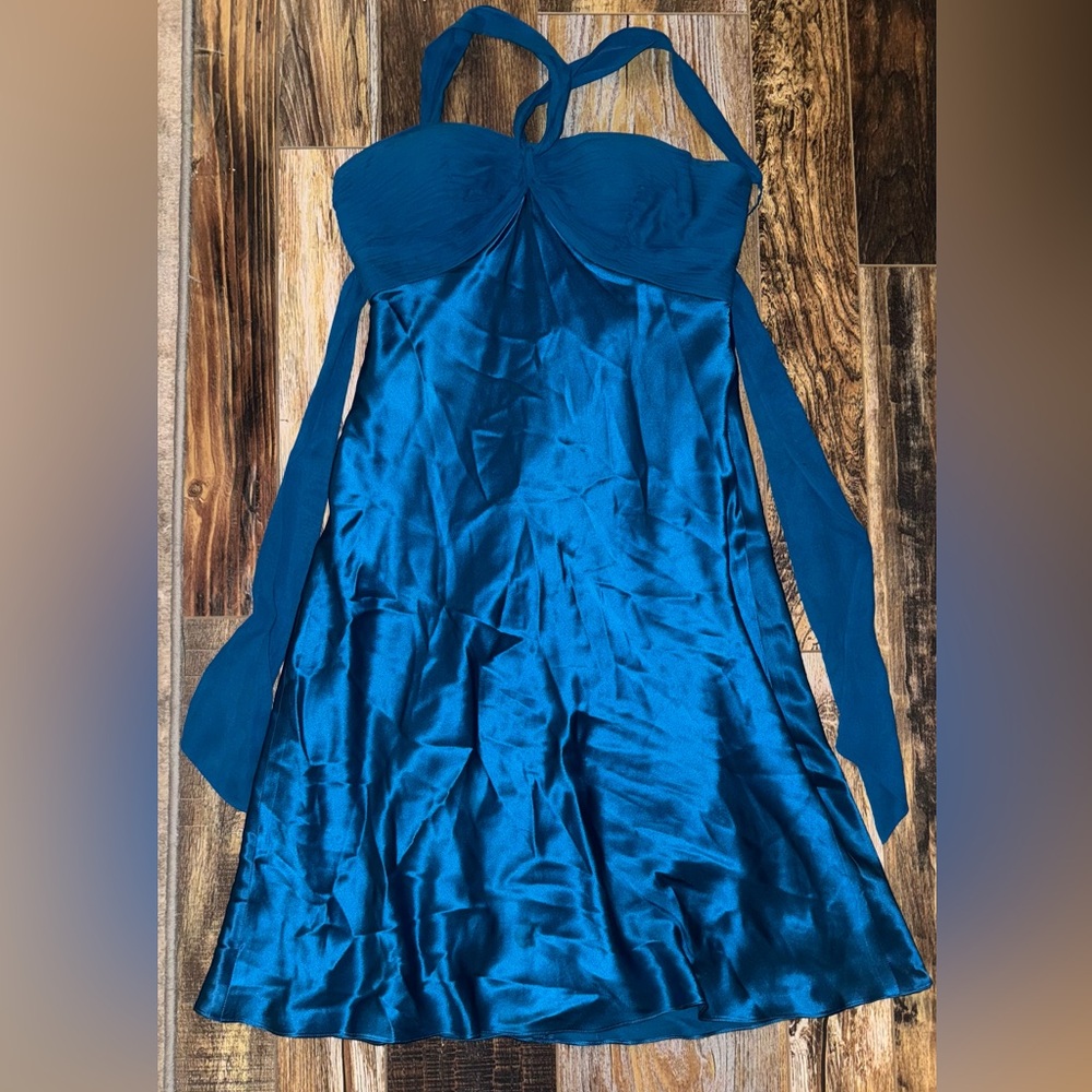 Elegant Blue Mini Dress